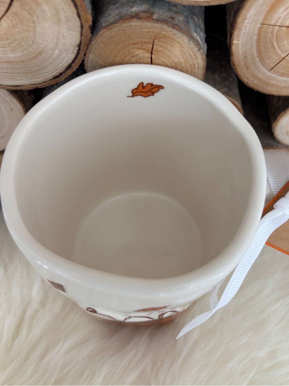 Peanuts x Rae Dunn Snoopy Plaid Autumn Mug Fall is in the Air - Picture 4 of 12
